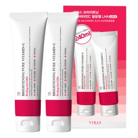 비바스 퓨어비타민C 브라이트닝 LHA 필링젤, 120ml, 2개 Vivas Pure Vitamin C Brightening LHA Peeling Gel, 120ml, 2 Pieces
