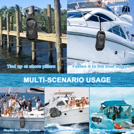 BESTAOO EVA Boat Fenders Pontoon Bumpers for Docking, Boat Bumpers with Nylon Rope, Fit for Bass, Jon, Pontoon, Deck Boats, Sailing Dinghies & Yachts