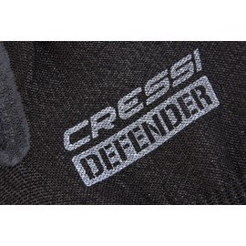 CRESSI DEFENDER LX478603 Unisex Diving Gloves, 0.08 inch (2 mm) Thick, HPPE Material, Rubber Coating, Anti-Slip, Black, L Size, Genuine Product