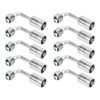 10 Pcs 3/8in Air Conditioning 90 Degree Beadlock Aluminum AC