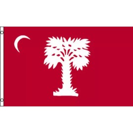 RFCO BIG RED CITADEL FLAG - SOUTH CAROLINA - CIVIL WAR PALMETTO - FT SUMTER - CHARLES