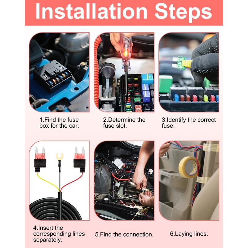 Dash Cam Hardwire Kit, Typ-C Hard Wire Kit für Dash