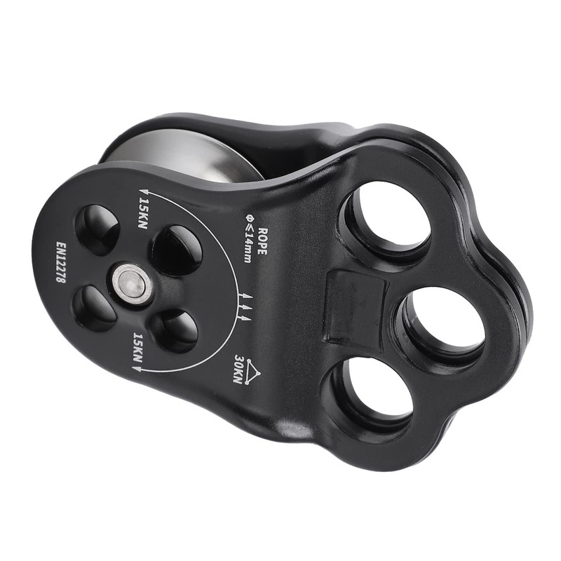Climber Pulley, Wide Rope 30KN Hitch Climber Pulley for Climbing