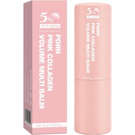 Bálmo Facial Anti-Arrugas con Colágeno Rosa y PD/RN, Bálmo Multiusos para Ojos, Líneas de Expresión y Cuello, 10g/0.35oz