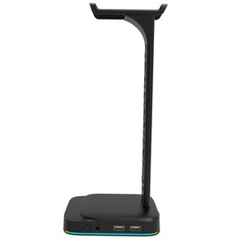 FUNOMOCYA Headphone Stand Rgb Lighting Gaming Headset Holder for Teens Desk Accessory Charging for Boys Men