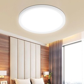BOSITE Ceiling Light LED 30 W, 4000 K Round Ceiling Light LED Diameter 30 cm, IP44 Waterproof Modern Bathroom Lamp, Kitchen Lamp, LED Ceiling Lighting for Hallway, Bedroom, Bathroom, Basement, Stairs