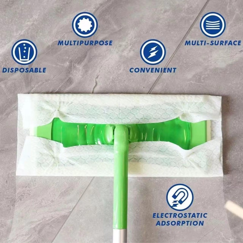 Disposable Dry Mop Pads Refill – 60 Count (30 x