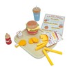 Colcolo Burger Stacking Toy Pretend Play Food Set Realistic Party