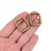 QUARKZMAN Metal Rectangle Ring Buckles and Clasps, Metal Rings Rectangular