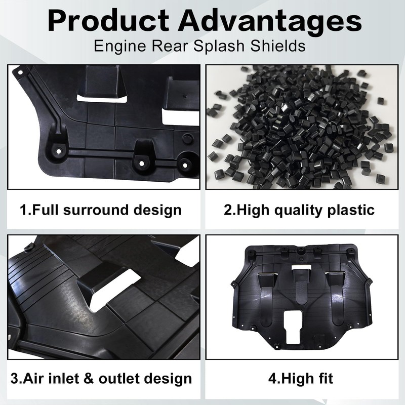 SecosAutoparts KI1228162 Rear Engine Splash Shield Compatible with Kia Optima