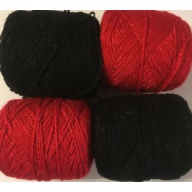 Hilos Mexico Estambre Brisa Colors 60/24 Acrylic/Rayon. 450 yards per ball.1 lot of 4.