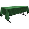 LA Linen Polyester Poplin Washable Rectangular Tablecloth, Stain and Wrinkle