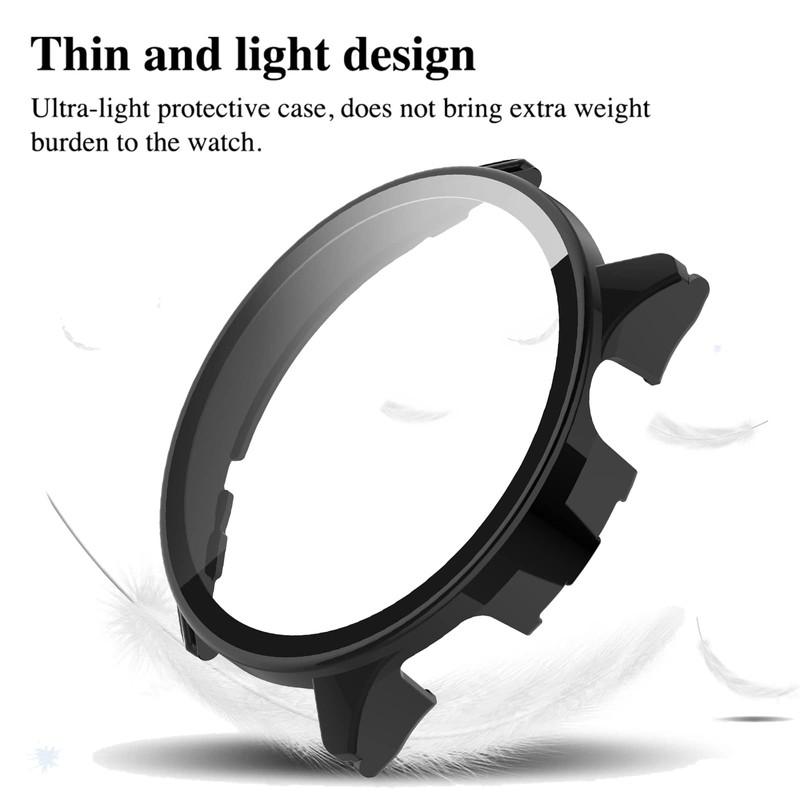 MEMELOKA Case for Garmin Vivoactive 5 with Screen Protector, Pack