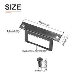 DTGN 1 3/5 Inch Saw Tooth L Shape Double Hole with Screws Good for Frame Hanging - 10Pcs - Good for Hanging Paintings Picture - Frame Hook Photos - Black