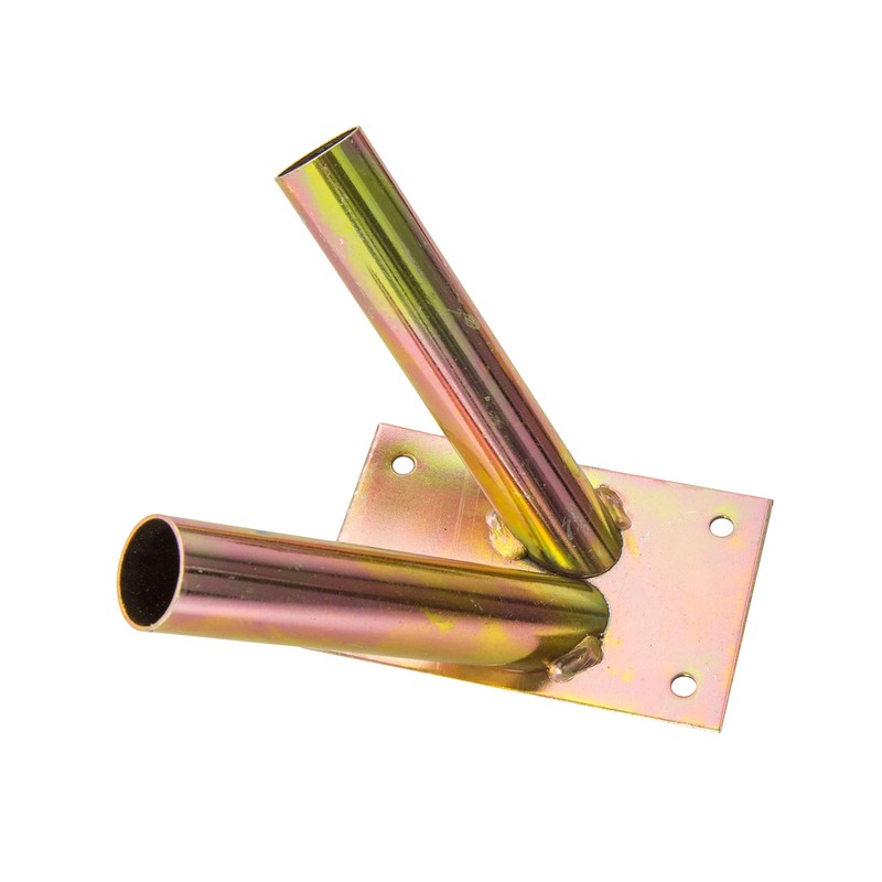 ADGO Flag Holder Screw-On Flag Pole Handle Wall Mount Hot-Dip