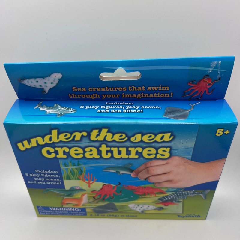 Toysmith Under the Sea Creatures Play Set w/ Slime &