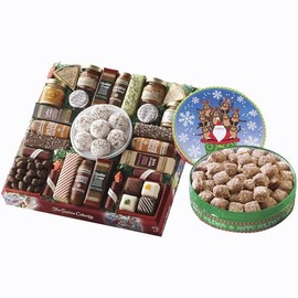 The Swiss Colony 27 Favorites and Mini Butter Toffee Christmas Gift Bundle - Assorted Cheeses, Candies, Chocolates, Summer Sausage Meats, and Butter Toffee