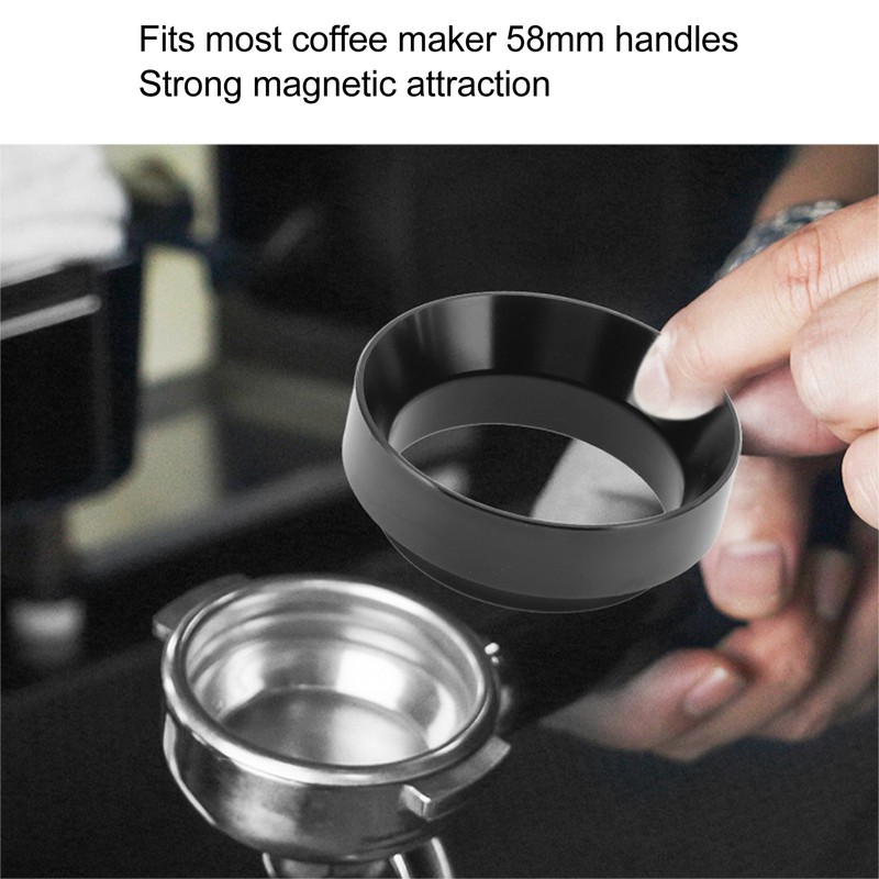 58mm Coffee Dosing Funnel Italian Magnetic Aluminium Alloy Coffee Powder