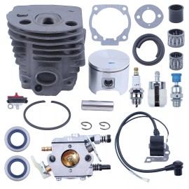 Fit Husqvarna 55 50 51 Chainsaw 503609171 46mm Cylinder Piston Crank Bearing Kit