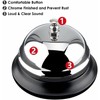 LUXE DIVA Reception Call Bell Stainless Steel Hand Held Desk