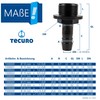 tecuro Hose Nozzle with External Thread Diameter 32 mm x