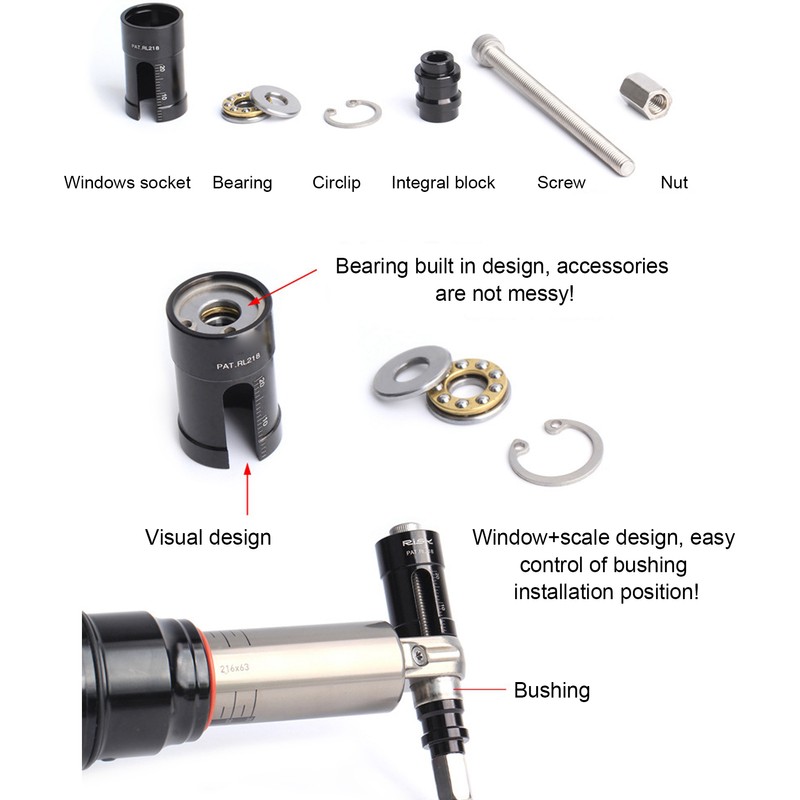 RISK Bike Bushing Removal Tool Rear Shock Bearing Bushing Disassembly