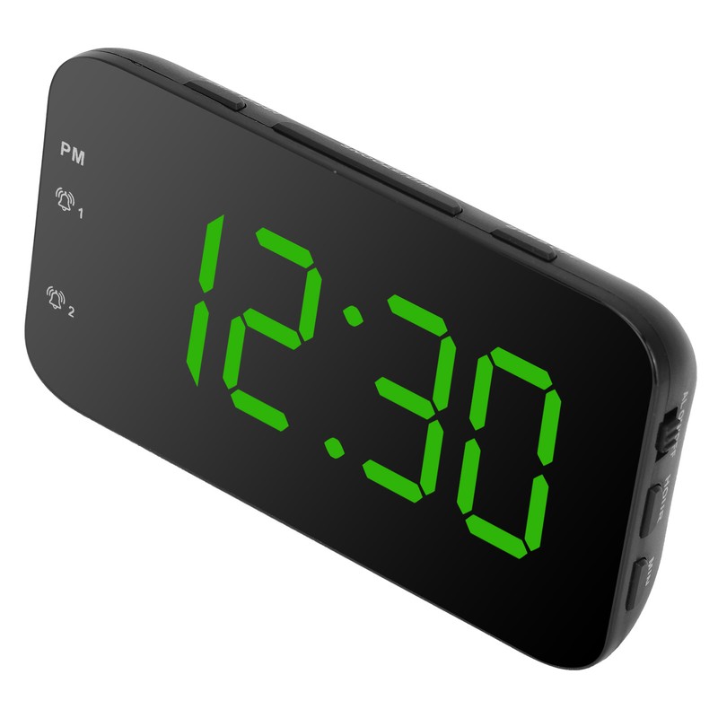 LED Digital Alarm Clock Portable Desk Clock with Snooze for