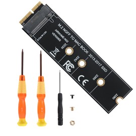 YABOANG M.2 NVMe SSD to 12+16Pin Upgrade Adapter for MacBook Air (2013-2017 Year) A1465, A1466 and Mac Pro A1398, A1502 (Late 2013-2015 Year)