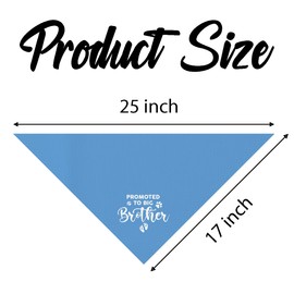 Blue Promoted to Big Brother Dog Bandana, Bule Pet Dog Scarf Accessories, Pregnancy Announcement Baby Reveal, Pet Dogs Triangle Scarf, Pets Bandana for Small Medium Dogs