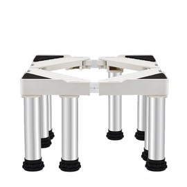 TYTFTDLD Heavy Fridge Stand,white,with 8 Strong Feet Height 15in Adjustable Multi-Functional base for Refrigerator and Cooler,Mini fridge,Small Refrigerator(8 Feet Height 15in)