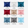Silk-Style Pillowcase for Bedroom Bedding – Smooth Solid Color Pillow