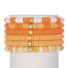 SCRDPRAD Macaron Multi-layer 6Pcs Bohemia Bracelet for Women Heishi Clay