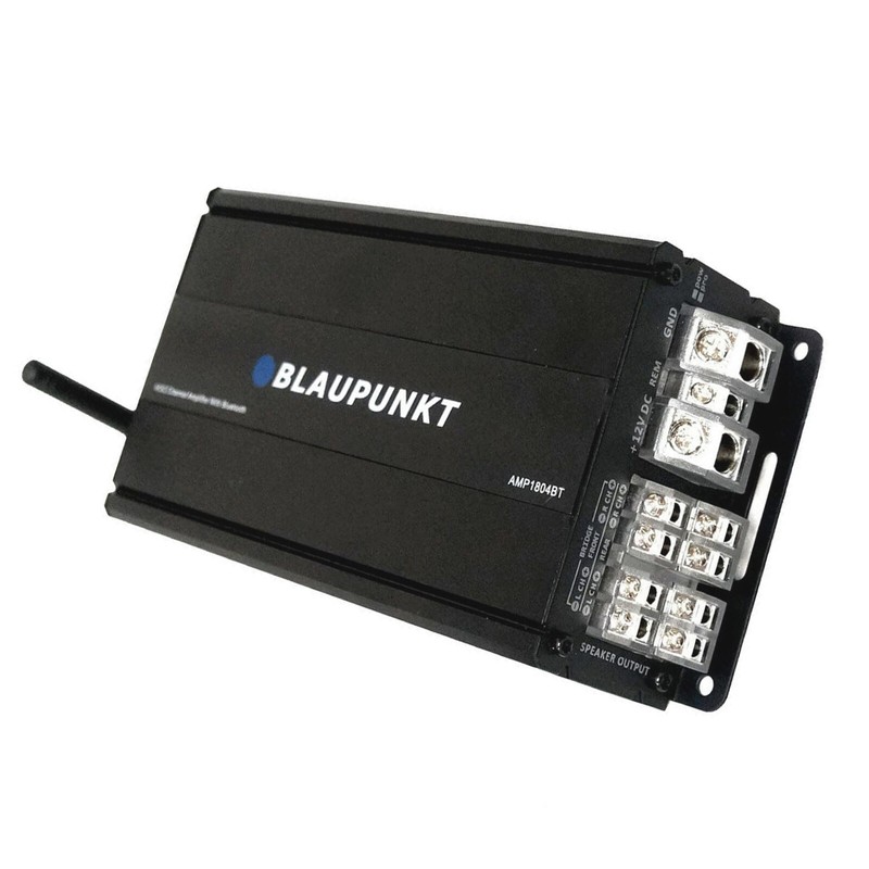 Blaupunkt AMP1804BT Car Audio 4-Channel Class D 1600W Amplifier w/