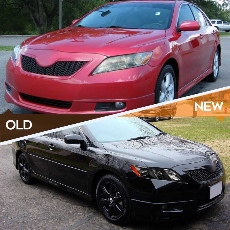 LBRST Headlight Assembly with Project for Toyota Camry 2007-2009 Black