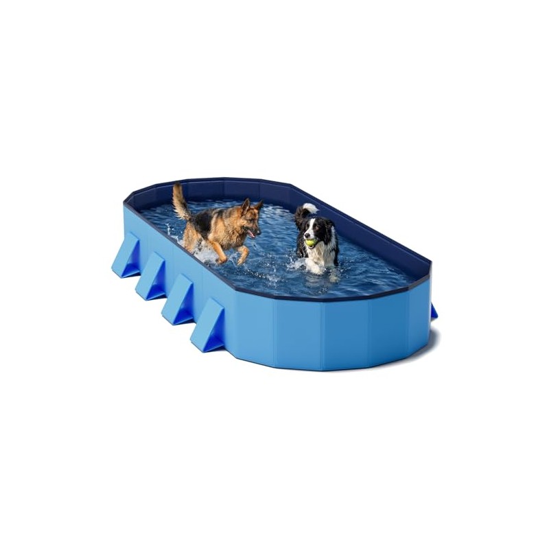 Raxurt Foldable Dog Pool, 82'' Extra Large Dog Pool for