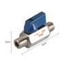Tiardey Mini Ball Valve Stainless Steel Mini Ball Valve 1/4