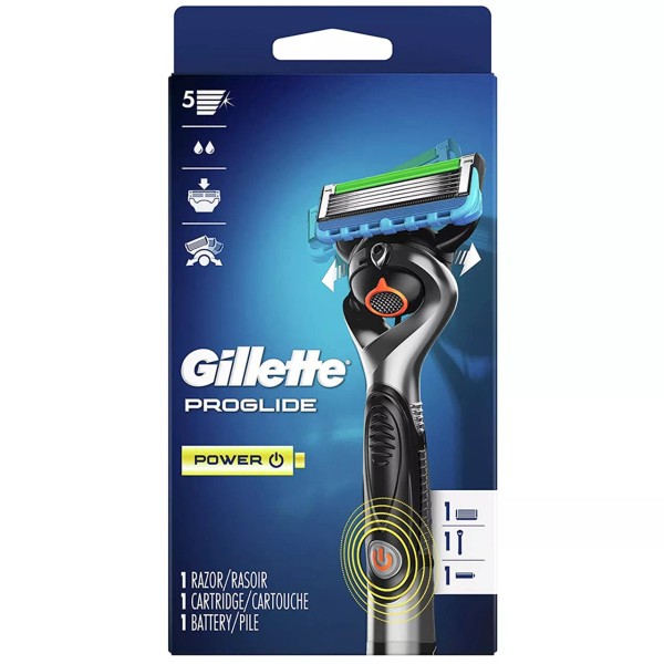 Gillette Fusion ProGlide Powered Men’s Razor with Flex Ball Handle