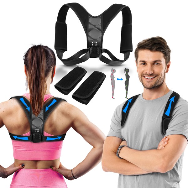 Back Straightener: Effective Posture Correction for Men and Women, Adjustable