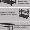 YIZAIJIA Garden Tool Organizer Holder Heavy Duty Steel Rack Up
