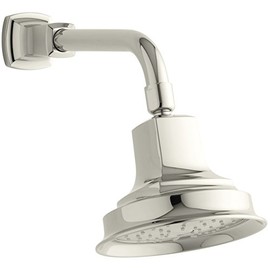 KOHLER 45410-SN Margaux Single Function Wall Mount Showerhead with Katalyst Air Induction Spray, 2.0 GPM, Vibrant Polished Nickel