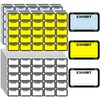 1000 Pcs Exhibit Stickers 1.65 x 1 Inch Legal Exhibit