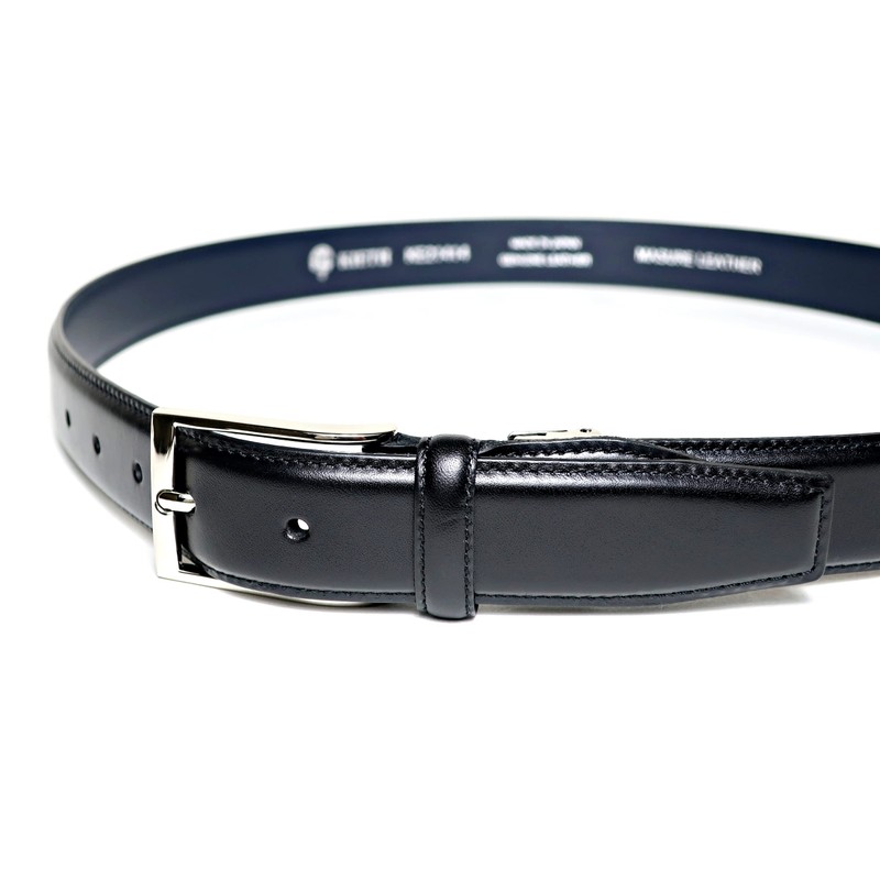 KIETH KE21414-19 Men's Business Belt, Black, Leather, 1.2 inches (30