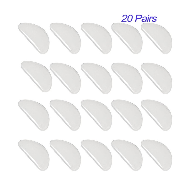 20 Pairs Eyeglasses Nose Pad, Soft Silicone Pads Glasses Adhesive