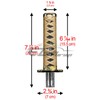 EZAUTO WRAP 15cm Gold Black Shift Knob Samurai Sword Alloy