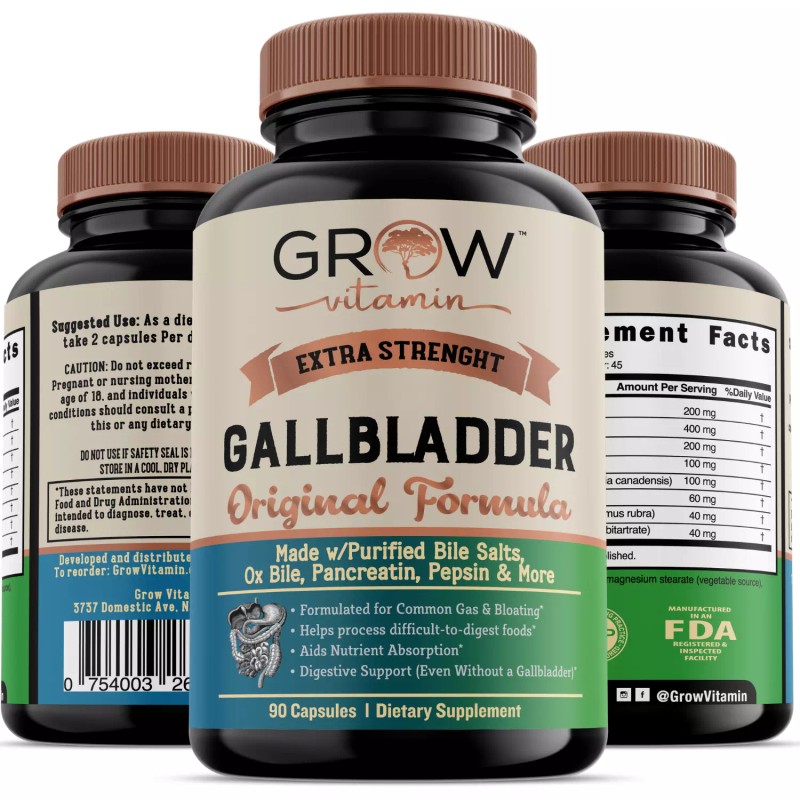 DR. Berg's Gallbladder Gallbladder Formula EXTRA STRENGHT Better Digestion, Improved