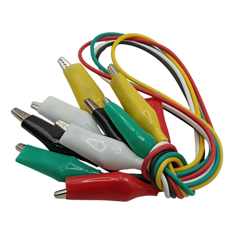 Juego De 5 Cables Con 10 Caimanes