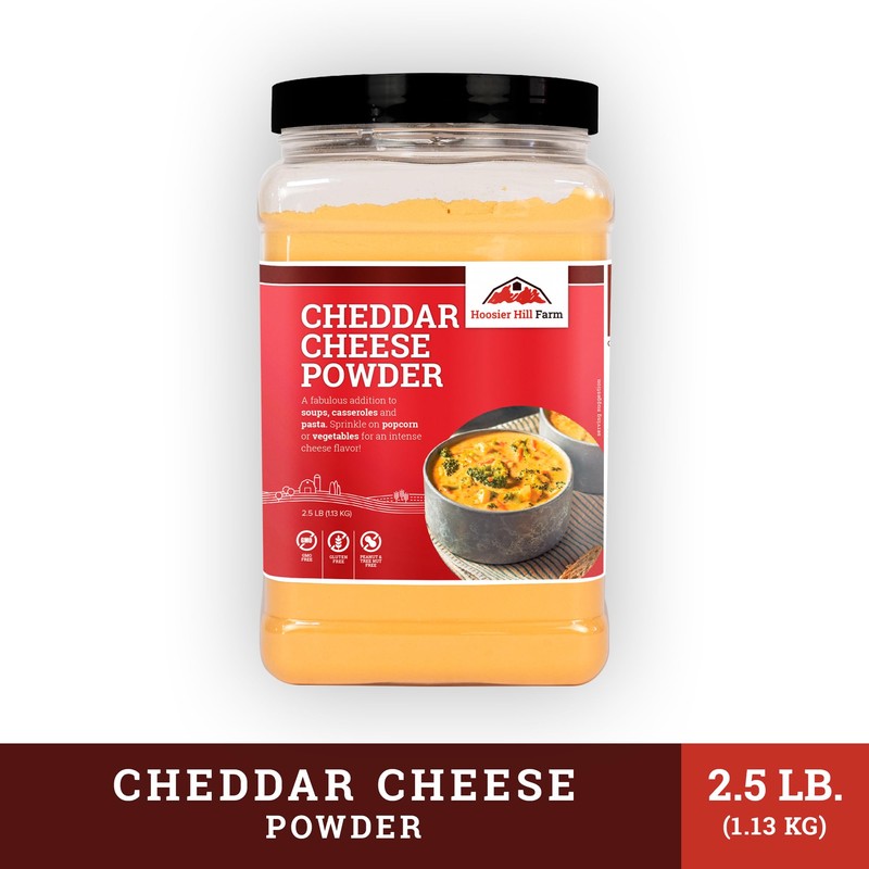 Hoosier Hill Farm Cheddar Cheese Powder, Cheese Lovers, 2.5LB (Pack