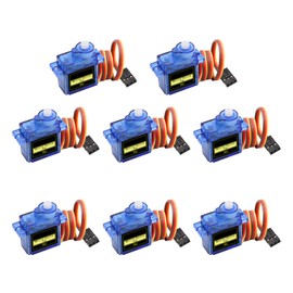 9G Micro Servo Motor AYWHP 8 Pieces Micro Servo Motor Kit for RC Robot Arm/Hand/Walking Helicopter Boat Plane Helicopter Car Vehicle Models Control with Cable