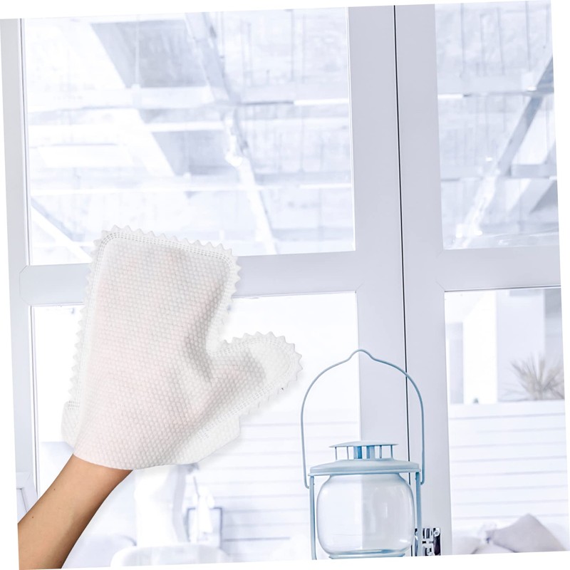 Baluue 20pcs Non Woven Dusting Gloves with Serrated Electrostatic Design