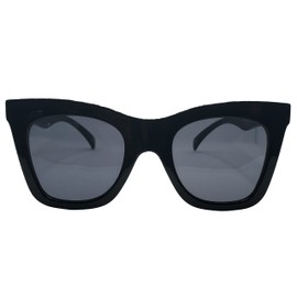 Foster Grant Women's Bedazzled Frame Black Cat Eye Sunglasses